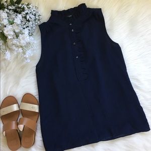 J. Crew | Navy Blue Sleeveless Blouse